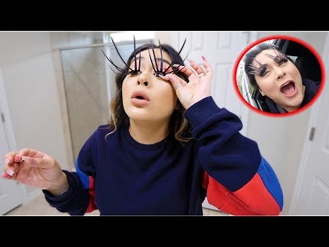 I Wore The LONGEST Lashes EVER For a Day...