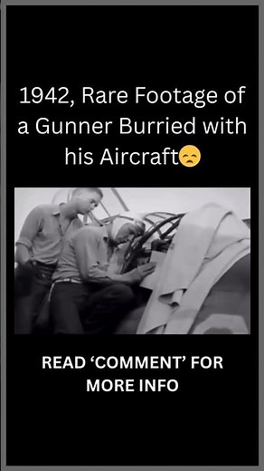 The WW2 Gunner Who Was Buried With His Plane ✈️ #shorts #history #ww2