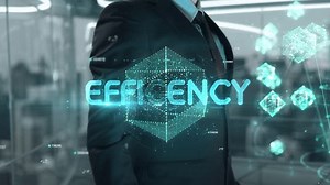 Efficency- Businessman Working Virtual Reality Office Stock Footage Video (100% Royalty-free) 1111969305 | Shutterstock