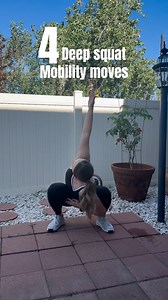 686 reactions · 65 shares | 4 deep squat mobility moves to open up your hips, ankles, and low back. Great for warm ups, recovery, or just moving better every day! #mobility #fitness #movementismedicine #deepsquatmobility #deepsquat #mobilitymoves #longevity #healthyjoints #athlete #gymgirl #runner | Anya Turner | Facebook