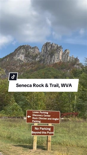 SENECA ROCK & TRAIL WEST VIRGINIA 🥾🪨❤️ #mountains #westvirginia #fypシ #hiketok #trails