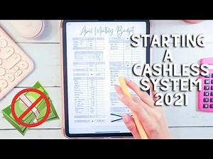 How to start a CASHLESS Envelope System 2021 FOR BEGINNERS | April Month Budget | Naturally Lizzie