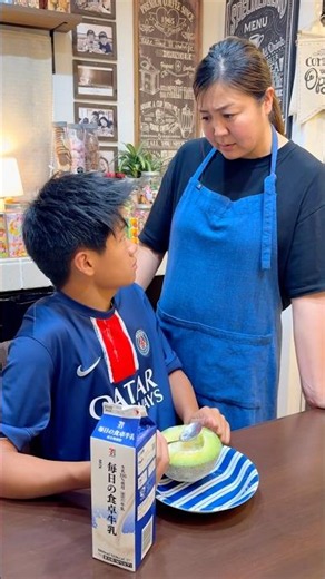 【息子は天才】丸ごとメロンアイス編🍈🍨😳#shorts