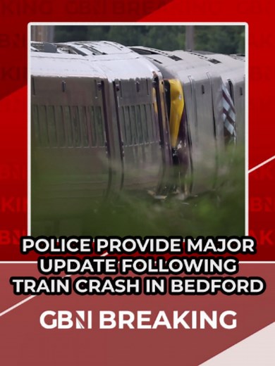 BREAKING: British Transport Police issue a major update following two trains colliding in Bedfordshire. One train driver has died with police confirming nine people in a critical condition. #BreakingNews #Trains #Railway #uknews #GBNews