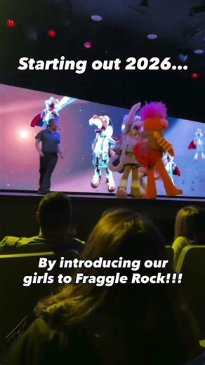 Starting out 2026 by introducing our girls to Fraggle Rock! #fragglerock #kennedyspacecenter