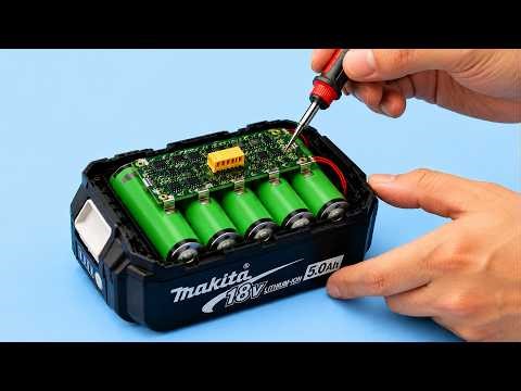 Few people know this secret! 5 cheapest old drill battery repair ideas