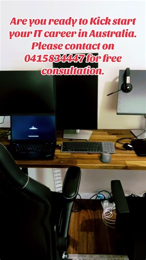 IT career in Australia. Free consultation available.