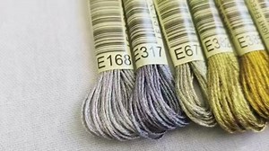 LE PAON Embroidery Floss Metallic Thread (Gold and Silver Series)