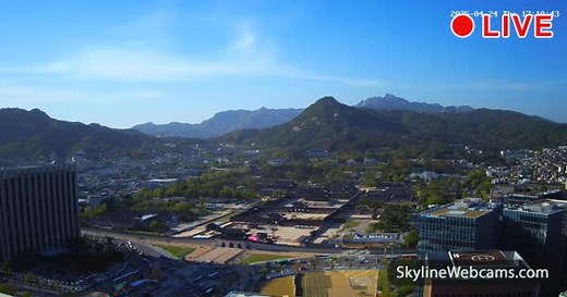 【LIVE】 Live Cam Seoul - Gyeongbokgung | SkylineWebcams