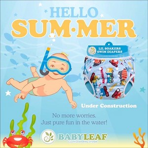 Hello Summer! Our Lil Soakers are back! Swim diapers designed to contain mess and guarantee pure fun in the water! https://babyleaf.com.ph/collections/swim-diapers | BABY LEAF