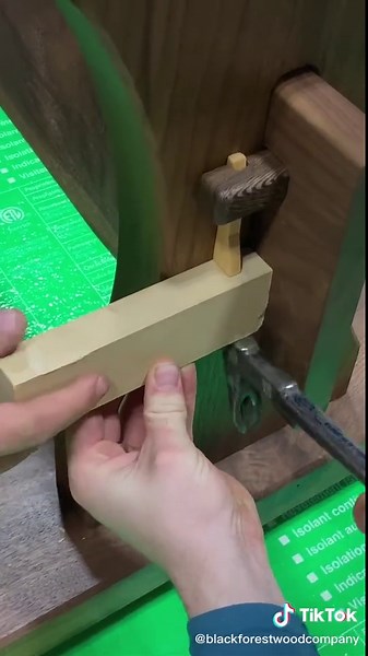 Solid wood joinery for a table base #tabletop #weekendvibes #satisfying #woodworking