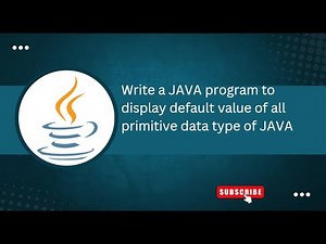 Exercise – 1:a) Write a JAVA program to display default value of all primitive data type of JAVA