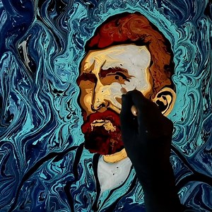 231K views · 499 reactions | How this artist recreates famous paintings on water using ebru. | Culture Insider | Facebook