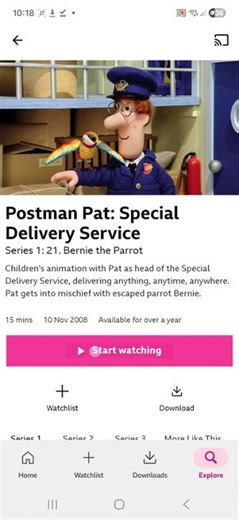 me when postman pat special delivery service comes on