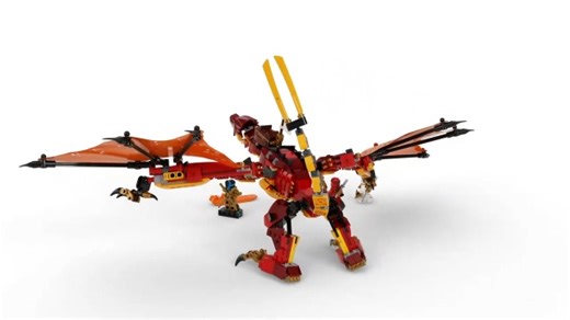 Watch LEGO NINJAGO Legacy Fire Dragon Attack 71753 Ninja Playset on Amazon Live