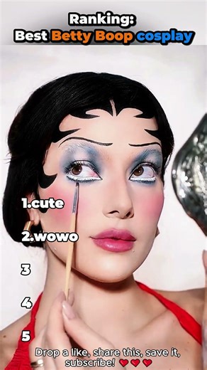 Ranking:Best Betty Boop cosplay💖✨#tiktokviral #cosplay #makeup #viral