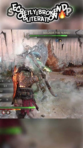 The Most BROKEN Realm Shift Axe Build vs Beigadr! (GoW Ragnarök NG+) #bestbuild #brokenbuild #gmgow