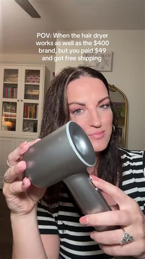 Polycom-Hair Dryer with Diffuser, Nozzle,Hairbrush and Collection Bag, Hollow Ionic Blow Dryer 110K Brushless Motor Diffuser Hair Dryer Low Noise, 150,000RPM High Speed Hair Dryer Thermo-Control 4 Temps/ 2 Speeds, Travel Hair Dryers#hairdryer #hairbrush #tiktokshop