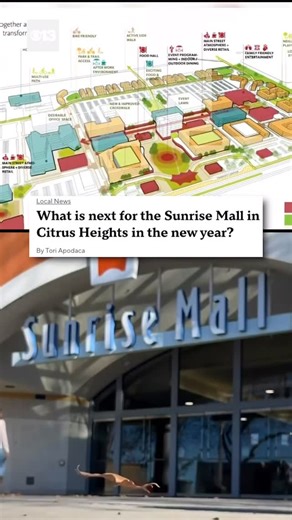 CBS News Sacramento on Instagram: "For years, people in Citrus Heights have been wondering what is next for the Sunrise Mall. The Citrus Heights Community Development Director, Casey Kempenaar, says changes from the long-awaited Sunrise Tomorrow plan, including a green trail loop to walk around a mixed-use space with residential, restaurants, activities and retail, may soon be announced in an effort to revive the nearly dormant space. #sunrisemall #citrusheights #cbssacramento"