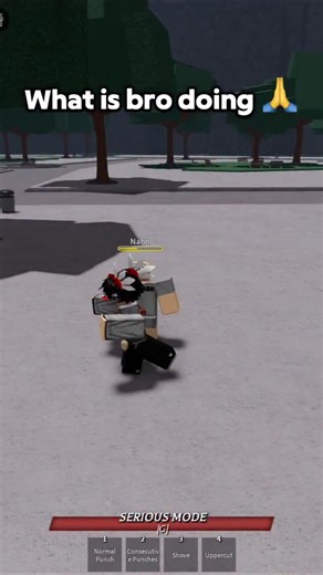 What is bro doing 🙏 || The Strongest Battleground #thestrongestbattlegrounds #roblox #pvp | Andy RBX