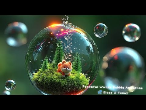 💧peaceful water bubble ambience