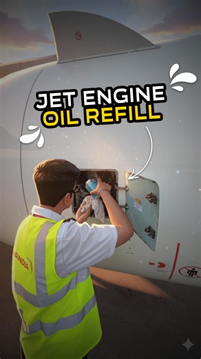 Chandrashekhar Salve on Instagram: "Did you know? If an aircraft engine runs low on oil, it can even shut down mid-flight! That’s why pilots check oil levels before every flight — and if it’s low, engineers refill it with precision and care. A small step that keeps those massive engines running smoothly at 35,000 feet! . . #airplane #airbus #engine #aviationdaily #reel #viralreel #aviator_vinay . . [aviation lovers , Instagram , reel , engine oil , airplane , Airbus , refill , engineers , flight