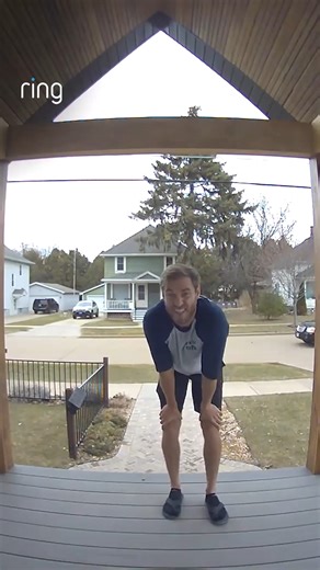 After living in California for four years, Dakota showed up at his sister’s front door to surprise his family. 💙 | Ring