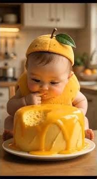 Cute Tiny AI Fruit Baby Eating Cheesy Fruit Pizza । Oddly ASMR Animation baby cartoon shorts video