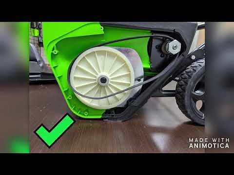 Remplacement de la courroie - Souffleuse à neige Greenworks