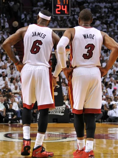 Ain’t that like Lebron James? Ain’t that just like D-Wade? Wait #lebronjames #dwyanewade #miamiheat #viral #fyp