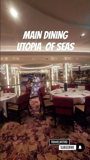 Utopia of the Seas Main Dining Room #cruise #cruiseship #travel #pov #cruiseblog #cruisecritic