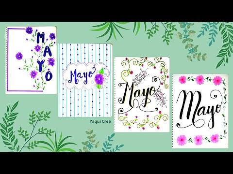 4 Cover Ideas for May ❤️ Bullet Journal 🌟😍