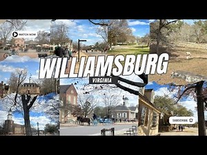 Walk Tour at Colonial Williamsburg Virginia Historic Area | American Historical Merchant Square 2024