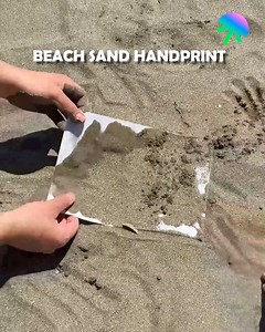 7.8M views · 14K reactions | DIY Beach Sand Handprint | Magic Hands Creations | Facebook