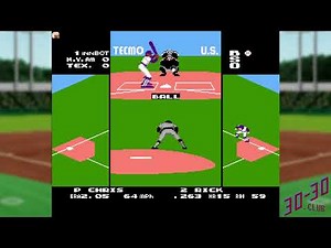 Tecmo Baseball (NES) - Gameplay