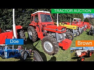 LARGE VINTAGE TRACTOR COLLECTION FOR AUCTION