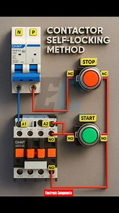 CONTACTOR SELF-LOCKING METHOD #fbli#fblifestyle | 𝐄𝐥𝐞𝐜𝐭𝐫𝐨𝐧𝐢𝐜 𝐂𝐨𝐦𝐩𝐨𝐧𝐞𝐧𝐭𝐬
