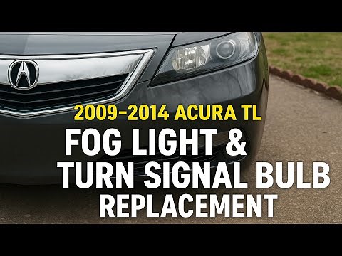 “Acura TL Fog Light & Turn Signal Bulb Replacement (2009–2014) – Easy Step-By-Step Tutorial”