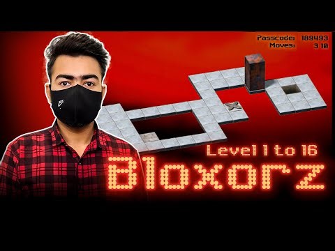 Bloxorz Levels 1–16 Solution 😁🧩 | Complete Puzzle Walkthrough Gameplay