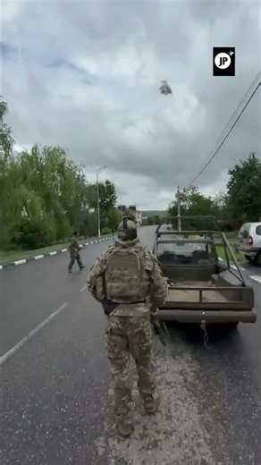 Interceptor portátil ruso derriba dron ucraniano
