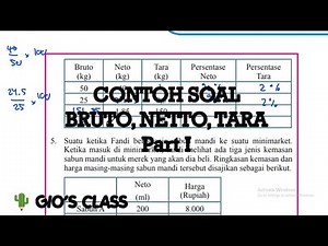 Contoh Soal Bruto, Netto, dan Tara Part 1