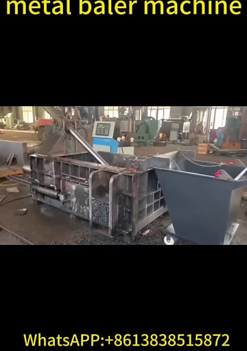 High-Efficiency Metal Baler Machine for Scrap Recycling | Hydraulic Baling Press in Action