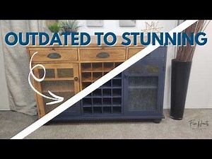 From Outdated to Stunning | Painted Wood Buffet Transformation