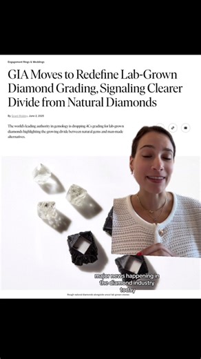@giagrams is officially dropping the 4Cs grading system for laboratory-grown diamonds, but keeping it for natural diamonds. Link in bio to learn more. | Only Natural Diamonds