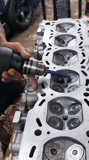 ENGINE REBUILD: Mastering the Drill-Powered VALVE LAPPING Hack ⚙️