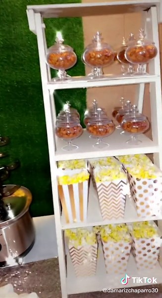 Stunning Rose Gold Candy and Dessert Table Setup