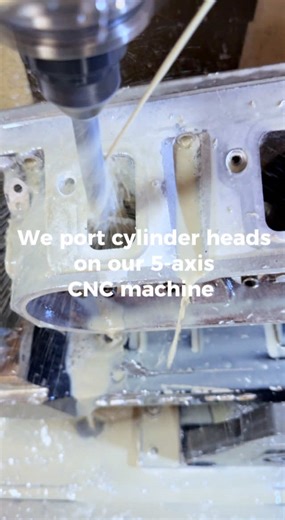 LS3 Intake Side Cutting on 5-Axis CNC Machine