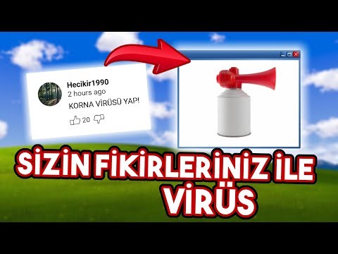 SİZİN FİKİRLERİNİZ İLE VİRÜS YAPTIM
