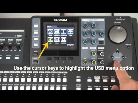 TASCAM DP 32SD & DP-24SD | Exporting Mixdown to Computer (Windows)
