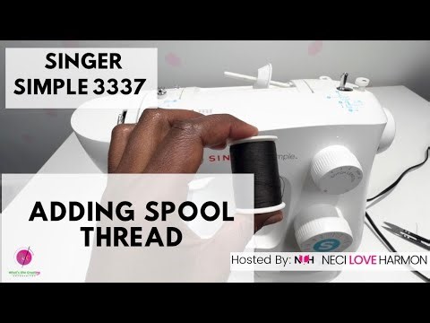Adding Spool Thread To Singer Simple 3337 Sewing Machine- Part 3